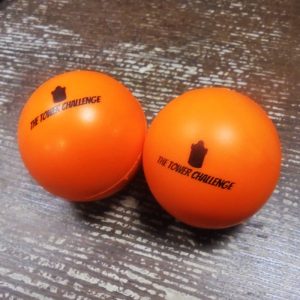 Stressballs πορτοκαλί με λογότυπο