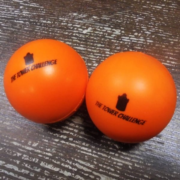 Stressballs πορτοκαλί με λογότυπο